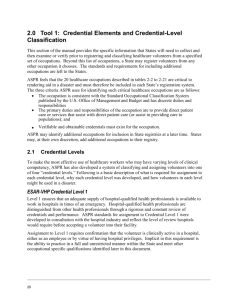 ECL-Emergency Credential Level