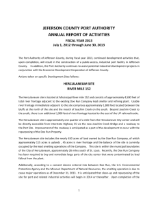 FY 2013 - the Jefferson County Port Authority
