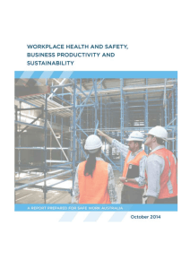 Workplace health and safety, business productivity and sustainability
