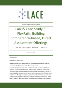 FlexPath: A case study in building competency