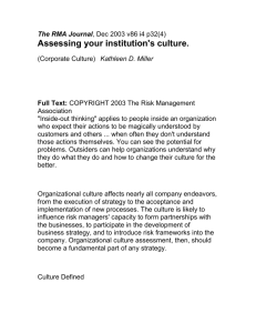 Assessing your institution`s culture. - ASGE6130