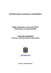 Gulf Education Conference & Exhibition - Talal Abu