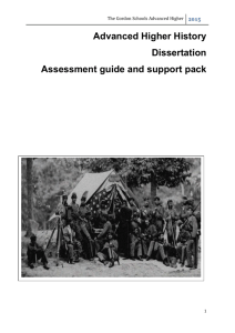 Advanced Higher History dissertation guide