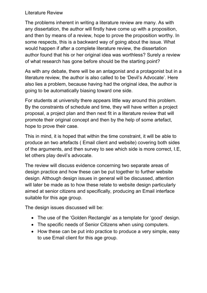 Literature Survey Template PDF Template