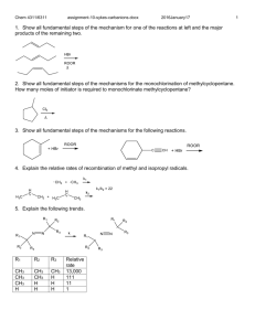 Sykes CH11 Problems Radical Reactions
