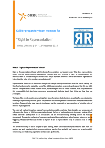 What is “Right to Representation” about?