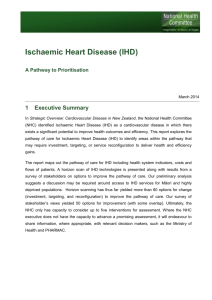 Ischaemic Heart Disease (IHD) A Pathway to Prioritisation