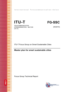 TR on "Master plan for smart sustainable cities"