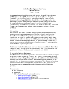 Cur. Dev. Users Group Notes 10.9.14