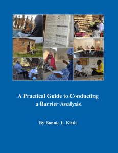 A Practical Guide to Conducting a Barrier Analysis
