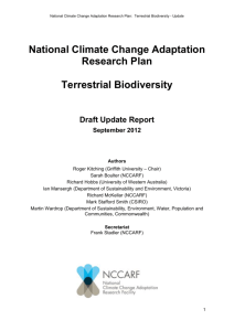 (2012) in this Update Report. - National Climate Change Adaptation