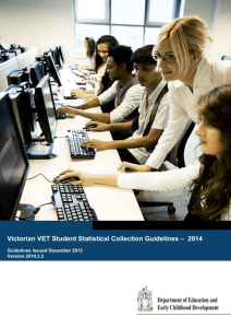 Victorian VET Student Statistical Collection Guidelines