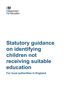 CME Guidance - Department for Education