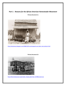 African American Homstead Documents