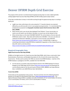 Denver DFIRM Depth Grid Exercise