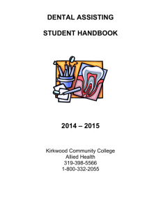 Student Handbook - Kirkwood Community College