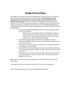Design Process Paper