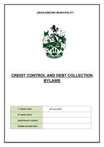 credit control and debt collection bylaws