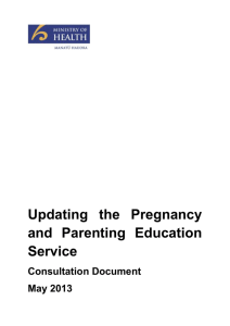 Updating the Pregnancy and Parenting Education Service