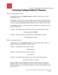 Independent Clauses Grammar Tip