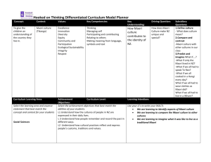 Hooked on Thinking Differentiated Curriculum Model Planner