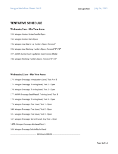 Morgan Medallion Classic 2015