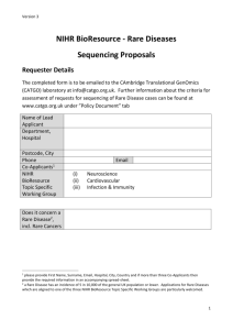 Sequencing request form