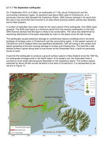 Seismicity - 2.7.1.1 - 2.9 and Annex 1