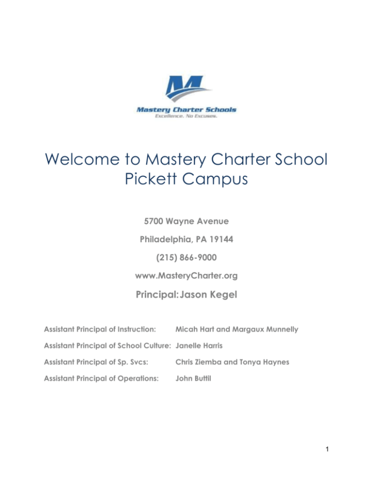 Handbook Addendum Mastery Charter Schools Handbook Addendum Mastery Charter Schools