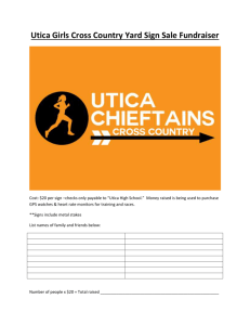 Yard sign sale form link - Utica Girls Cross Country
