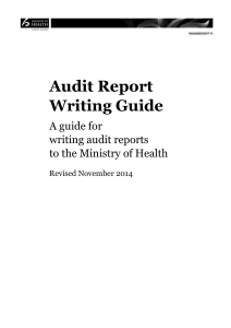 Audit Report Writing Guide
