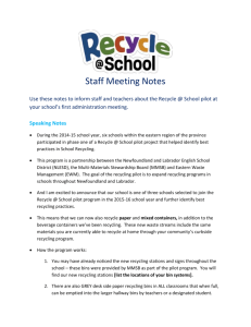 Staff Meeting Notes – New Schools 2015-16