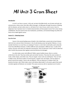 Unit 3 Cram Sheet - Central Magnet School