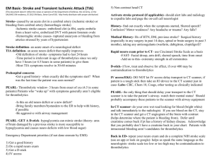 Stroke and Transient Ischemic Attack (TIA) Show Notes