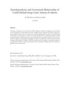 Interdependency and Asymmetric Relationship of Credit Default Swap