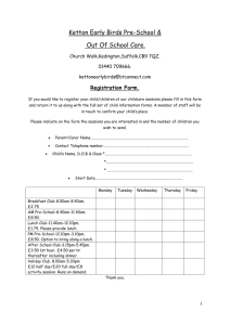 Child Registration Form