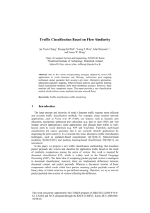 Traffic Classification Based on Flow Similarity