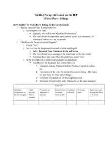 IEP Checklist for - Southern Plains Education Cooperative