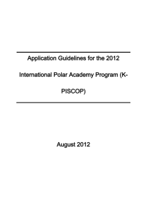 2. Application Direction - Korea Polar Research Institute