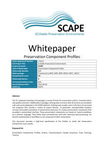 Whitepaper Preservation Component Profiles