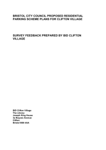 BRISTOL CITY COUNCIL PROPOSED RESIDENTIAL PARKING