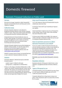 Fact sheet firewood collection on public land