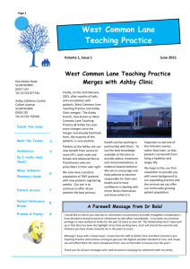 here - West Common Lane Teaching Practice