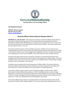 Kentucky Military History Museum Reopens
