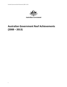 Australian Government Reef Achievements (2008