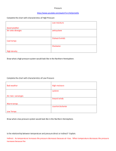 Pressure and fronts video worksheet answers
