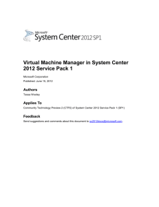 Install System Center 2012 SP1
