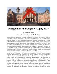 Bilingualism and Cognitive Aging 2015 28