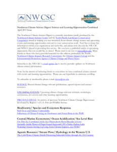 April 2015 NW Climate Science Digest