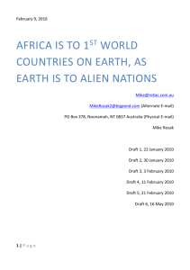 docx - Africa is to 1st world countries on Earth, as Earth is to alien